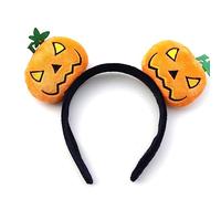 Zgehnao Cerchietto per capelli a forma di zucca divertente per Halloween, decorazioni per feste di Halloween, cerchietto con zucca per dolcetto o scherzetto