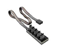 Zgehnao Desktop Computer CPU Chassis Fan 4pin Pwm Hub 1 A 5 4pin Regolatore di Temperatura Cavo di Estensione Splitter