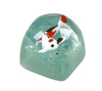 Zgehnao Keycap Gioco Cartoon Keycaps Trasparente Per MX- Tastiera Meccanica Personalità 3D Pesce tridimensionale