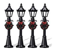 Zgehnao Lampada da strada natalizia Ornamenti da tavolo Figurine in miniatura Figurine di Natale Decorazioni Accessori