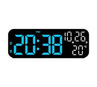Zgehnao Multi funzionale LED Digital Alarm Clock Temperatura e Data Display Sveglia digitale USB/Orologio alimentato a batteria