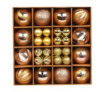 Zgehnao Ornamenti natalizi 44 pezzi decorazioni per albero di Natale Set 6,1 cm 3 cm palline colorate infrangibili per le vacanze