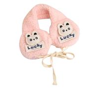 Zgehnao Paraorecchie in peluche con decalcomanie in stile cartone animato, per bambini, elastico, scaldaorecchie per inverno, freddo, inverno, per studenti e bambini