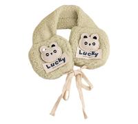Zgehnao Paraorecchie in peluche con decalcomanie in stile cartone animato, per bambini, elastico, scaldaorecchie per inverno, freddo, inverno, per studenti e bambini