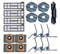 Zgehnao Per X10 Robot Aspirapolvere Parte Spazzola Principale Spazzola Laterale Filtro Mopping Pad Cleaner Spazzola Sacchetti di Ricambio
