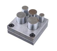 Zgehnao Perforatrice efficiente, per gli appassionati di artigianato, set di dischi con punzoni rotondi in metallo, pratici accessori per la creazione di gioielli