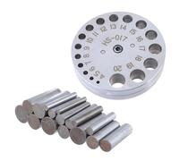 Zgehnao Perforatrice efficiente, per gli appassionati di artigianato, set di dischi con punzoni rotondi in metallo, pratici accessori per la creazione di gioielli