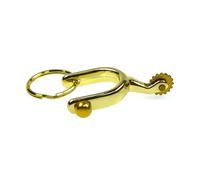 Zgehnao Portachiavi a forma di sperone, in lega, accessorio equestre, unisex, ciondolo alla moda, portachiavi in metallo per borse e regali