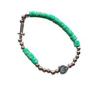 Zgehnao Rosario elastico morbido ceramica mano gioielli regalo forniture per bambini ragazza ragazzi vacanza accessorio