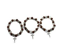 Zgehnao Rosario fatto a mano 3pcs gioielli regalo forniture per bambini ragazza ragazzi vacanza accessorio