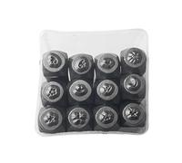 Zgehnao Scalpello da intaglio, confezione da 12 scalpelli per gioielli, set di scalpelli in metallo per timbratura gioielli, scalpelli per gioielli, strumento per intaglio per anelli