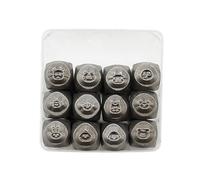 Zgehnao Scalpello da intaglio, confezione da 12 scalpelli per gioielli, set di scalpelli in metallo per timbratura gioielli, scalpelli per gioielli, strumento per intaglio per anelli