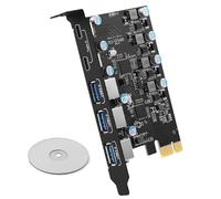Zgehnao Scheda PCIE USB 10Gbps Scheda PCIE USB PCIE Adattatore USB3.0 Controller USB Scheda di Espansione Per PC Desktop