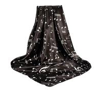 Zgehnao Sciarpa Lunga Con Note Musicali - Scialle Multifunzionale Unisex per Uomini e Donne - Versatile per Attività All'aperto e Uso Quotidiano