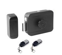 Zgehnao Serratura elettronica invisibile intelligente di sicurezza domestica, telecomando senza chiave, controllo tramite app, nero