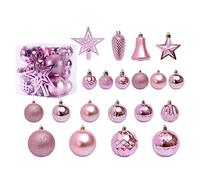 Zgehnao Set di 45 decorazioni da appendere per albero di Natale, stella e ciondoli