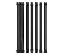 Zgehnao Set di prolunga per cavo di alimentazione per PC, 30 cm, 24 pin, PCIE, GPU, 8 pin, CPU 4+4 pin, con pettini per cavi