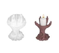 Zgehnao Stampi per portacandele, stampi per porta tealight di Halloween, con artiglio del diavolo, stampi per realizzare portacandele, portacandele, decorazioni per la casa