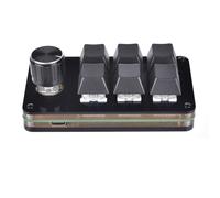 Zgehnao Tastiera Macro Programmazione Tastiera 6 Tasti 1 Manopola Tastiera Meccanica Pulsante Pad Per Hot Swap Gaming Tastiera