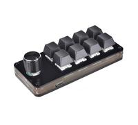 Zgehnao Tastiera Meccanica Macro 8 Tasti Tastiera Con Manopola Tastiera Macro Programmabile Professionale Per Il Gioco