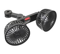 Zgehnao Ventola di raffreddamento USB per auto, a doppia testa, 5 V, 10 W, per sedile posteriore, per veicoli SUV