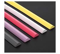 ZGFHNY 300 cm Barriera Doccia Ferma Acqua Silicone, Autoadesiva Barriera Acqua, Supporto Adesivo in Un Unico Pezzo, Facile da Installare e Tagliare per Piatto Doccia, Bagno(Black,2m/78 inch)