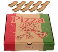Zghhc 10 Pezzi Scatole per Pizza Scatole per Pizza Asporto Scatole per Pizza in Carta Scatole per Pizza Scatole per Bomboniere per Pizza, Biscotti, Torte, Feste