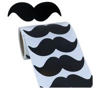 Zghhc 200 Pz/Rotolo Adesivi Baffi Neri Autoadesivi Adesivi Baffi Decalcomania per Computer Portatili Fai Te Bottiglie d'Acqua Skateboard Chitarre