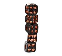 Zghhc 5 Pz/Set 3D Creativo Ossa del Cranio Dadi Scheletro in Resina Dadi 6 Lati Giochi di Dadi per Club Party Forniture di Gioco