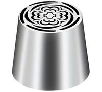Zghhc Beccuccio per À Poche Russo Extra Large in Acciaio Inossidabile, a Forma di Fiore, per Glassa Floreale E Decorazione di Torte.