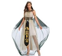 Zghhc Costumi di Halloween Costume Re 'Antico Egitto Costume Regina Cleopatra Faraone Egiziano Costume Coppia Cosplay per Feste di Halloween