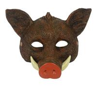 Zghhc Maschera per Il Viso 3D Realistica di Cinghiale, Copertura per Il Viso di Maiale in Schiuma Pu Vestire Animali Festa Maschera Rave Cosplay Oggetti di Scena per Feste in Maschera di Halloween