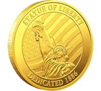 Zghhc Monete Ricordo della Statua della libertà degli Stati Uniti, Monete Commemorative con Motivo del Ponte di Brooklyn, Monete Collezione, Monete Sfida