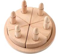 Zghhc Set Gioco in Legno per Tagliare Torta, Torta Finta con Candeline, Set di Cibo Finto, Giocattoli Montessori per Festa del tè, Giocattoli Cucina per Bambini E Bambine 1 a 6 Anni.