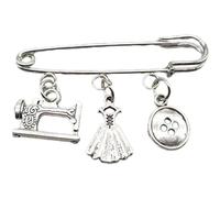 Zghhc Spilla a Forma di Graffetta Vintage a Forma di Graffetta per Vestiti Fatti a Mano Spilla di Moda Punk Accessori per Gioielli per Le Donne