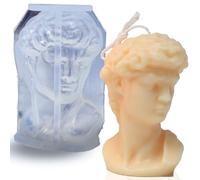 Zghhc Stampi in Silicone David Candle, Stampo in Resina per Torso Corporeo, Stampo per Candele per Produzione di Gesso, Statua di Sapone Fatto in Casa Artigianale in Resina Epossidica Fai-Te