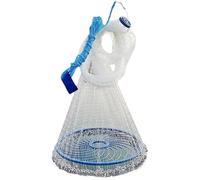 ZGHNASHUN Rezzaglio da Pesca Rete da Pesca a Lancio Manuale, Stile Anello Blu, Facile lanciare, Rete Rotante, Montaggio ad in plastica, Attrezzatura for la(Model 600)