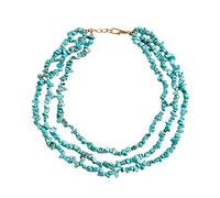 ZGHQHCDRH 1 collana delicata di ghiaia multistrato bohémien per donna, accessorio di moda chic per feste quotidiane e occasioni speciali