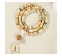 ZGHQHCDRH, 108 Bracciale con perline di radice naturale di Bodhi Bracciale con perline di Buddha multistrato di caramelle for donna uomo