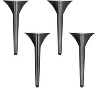 ZGHQHCDRH 4 pezzi in acciaio inossidabile, gambe di ricambio for mobili fai da te, for divano/tavolino da caffè/armadietto/comodino/mobile TV/armadi da bagno(Brushed Black,20cm/7.87in)