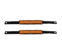 ZGHQHCDRH Accessorio Maniglia 2 pezzi di maniglie sostegno in paracord per auto, ricambio per Ford Bronco Jeep Wrangler Maniglia Porta Interna(Orange)