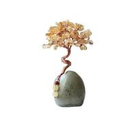 ZGHQHCDRH albero di cristalli, Albero di cristallo fatto a mano, albero pietre preziose, Feng Shui, bonsai, dei soldi, artificiale, decorazioni Fengshui(Yellow)