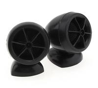 ZGHQHCDRH Altoparlanti per frequenze alte per auto Altoparla Coppia universale di tweeter a cupola mini per auto da 1200 W, neri/oro/argento, con sensibilità di 98 dB.(Black)