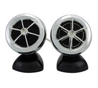 ZGHQHCDRH Altoparlanti per frequenze alte per auto Altoparla Coppia universale di tweeter a cupola mini per auto da 1200 W, neri/oro/argento, con sensibilità di 98 dB.(Silver)