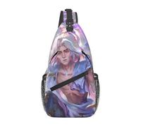 ZGHQHCDRH Arcane Viktor Game Anime Gesù Borse a Tracolla Casual Borsa da Petto Cartone Animato Glorioso Zaino a Tracolla Zainetto Sport da Trekking