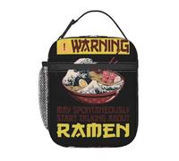 ZGHQHCDRH Attenzione: Potrebbe Iniziare spontaneamente a Parlare di Ramen: la Grande ondata di Ramen One Lunchbag
