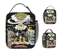 ZGHQHCDRH Band Green Day The Saviors Tour Lunch Bag Picnic Borse Portavivande Portatili per Adulti Oxford Graphic Design Cooler Bag