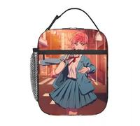 ZGHQHCDRH Blue Box Hina Chono Borse Isolate per Il Pranzo per Uomo Donna Borsa per Alimenti Portatile Dispositivo di Raffreddamento Termico Scatola per Il Pranzo per L'Ufficio Scolastico
