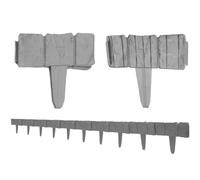 ZGHQHCDRH Bordure da Giardino, Idee for recinzioni da Giardino, Bordure in ciottoli for, in plastica for Piante, Decorazioni for aiuole, Paesaggio Esterno(Grey)