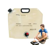 ZGHQHCDRH Bottiglie d'acqua - Contenitore for acqua trasparente for alimenti da 8 litri Serbatoio durevole for un trasporto e uno stoccaggio sicuri dell'acqua